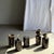 Small Side Table in Black Petrified Wood with Beige Striations, 1980s For Sale - Image 10 of 18