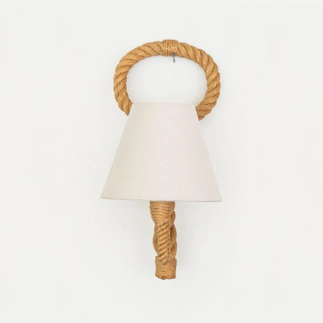 French 1960s French Rope Sconce by Audoux Minet For Sale - Image 3 of 9