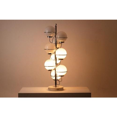 Gino Sarfatti Nine-Light Floor Lamp by Gino Sarfatti for Arteluce, 1960s For Sale - Image 4 of 10