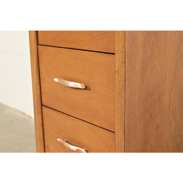 John Van Koert for Drexel Profile Walnut Bachelor Chest or Nightstand, Circa 1960s For Sale - Image 11 of 15