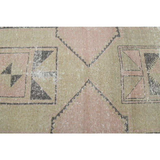 1970s Vintage Handmade Wool Cotton Orange Runner Rug For Sale - Image 4 of 11