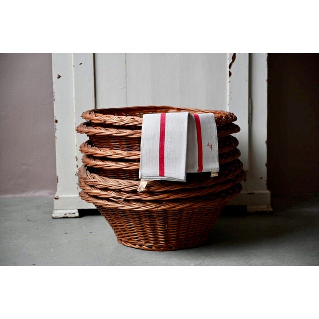 Bohemian Wicker Baskets, 1970s, Set of 5 For Sale - Image 9 of 10