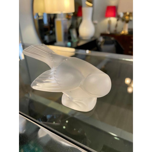 Crystal Sparrow Figurine by Lalique For Sale - Image 4 of 10
