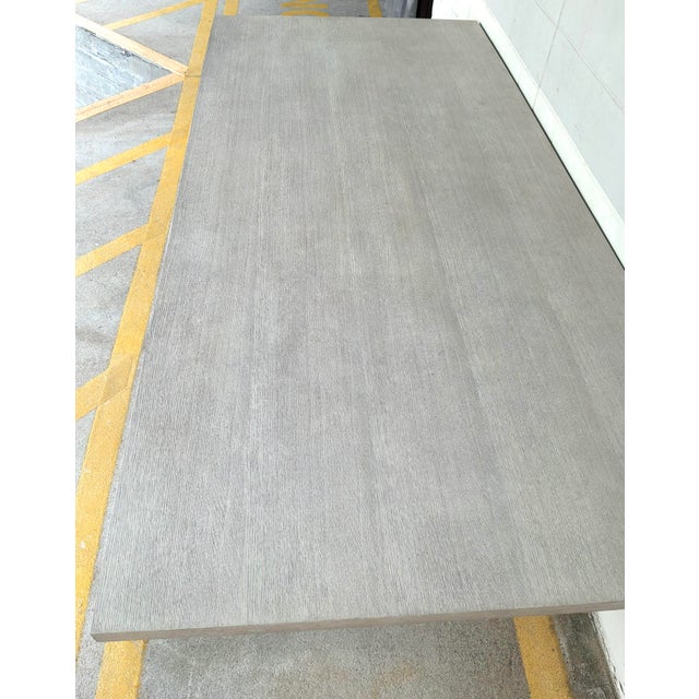 Wood Theodore Alexander White Oak Finished Renata Dining Table For Sale - Image 7 of 9