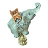 Vintage Porcelain Elephant Lamp Finial For Sale