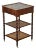 French 19th Century Walnut and Marble Etagere-Side Table For Sale
