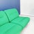 Green Space Age Italian Green Fabric Modular Sofa with Metal Insert, 1970s For Sale - Image 8 of 18