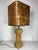 Large Mid-Century Italian Sculptural Table Lamp with Wood Veneer Shade by Afra and Tobia Scarpa, 1960s For Sale - Image 6 of 17