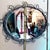 Wood Vintage Wrought Iron Scrollwork Oval Wall Mirror For Sale - Image 7 of 11