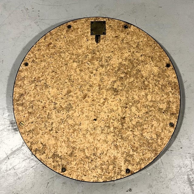 Gold Brass Porthole Wall Mirror from Deutsche Werkstätten, 1950s For Sale - Image 8 of 11