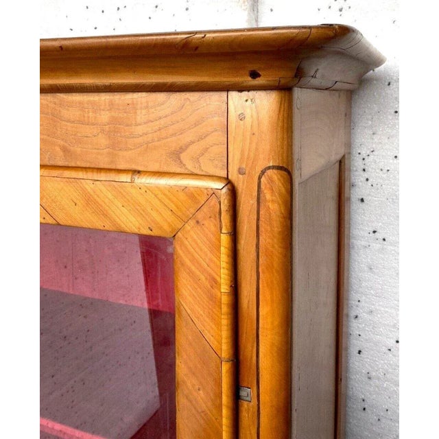 Louis XV Style Display Cabinet in Cherrywood and Veneer, 19th Century For Sale - Image 9 of 10