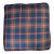 Blue Tartan Plaid Feather Down Pillow With Red, Green, and Yellow For Sale