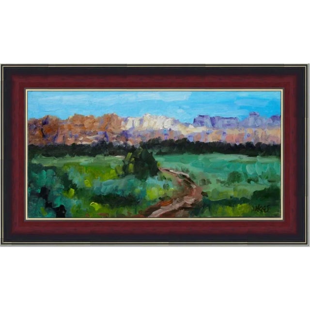 High Desert Views Zion, Modern Impressionist Oil Painting For Sale - Image 9 of 9