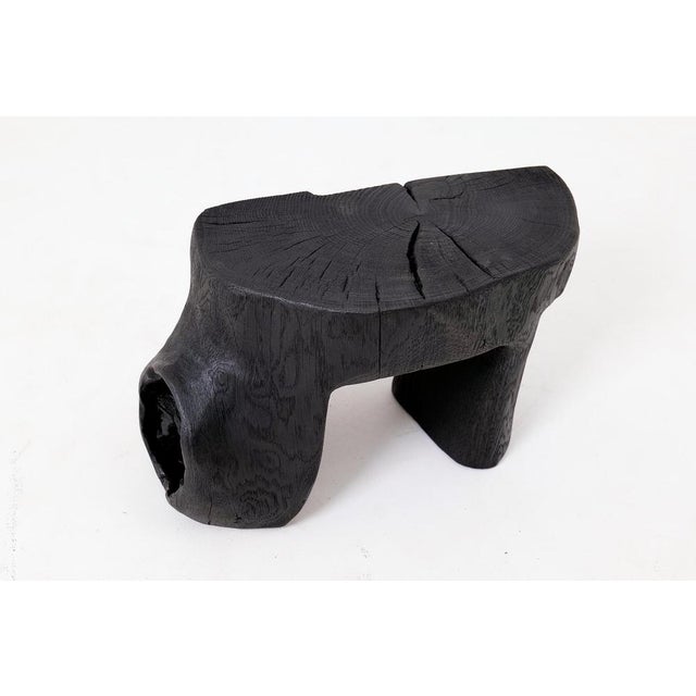 Sculptural Hardwood Stool by Logniture For Sale - Image 11 of 15