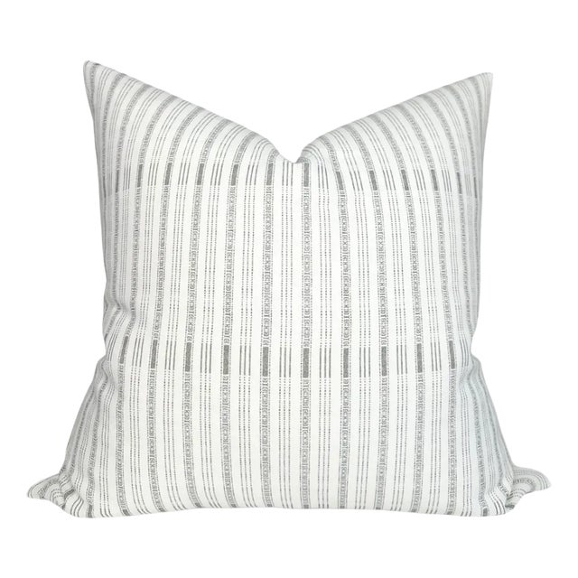 Ilu Pillow Cover in Charcoal, 20x20 Pillow For Sale