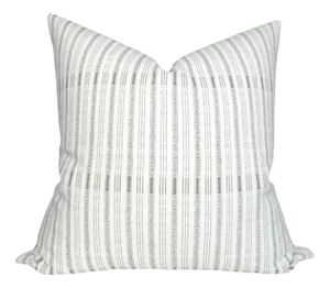 Ilu Pillow Cover in Charcoal, 20x20 Pillow