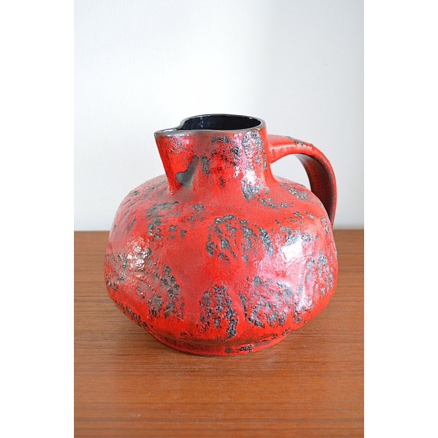 Fat Lava Ceramic Vase by Gräflich Ortenburg, 1960s For Sale - Image 10 of 10