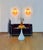 Vintage Murano Six-Tier Felci Wall Sconces in Amber Glasses, 1990s, Set of 2 For Sale - Image 4 of 18