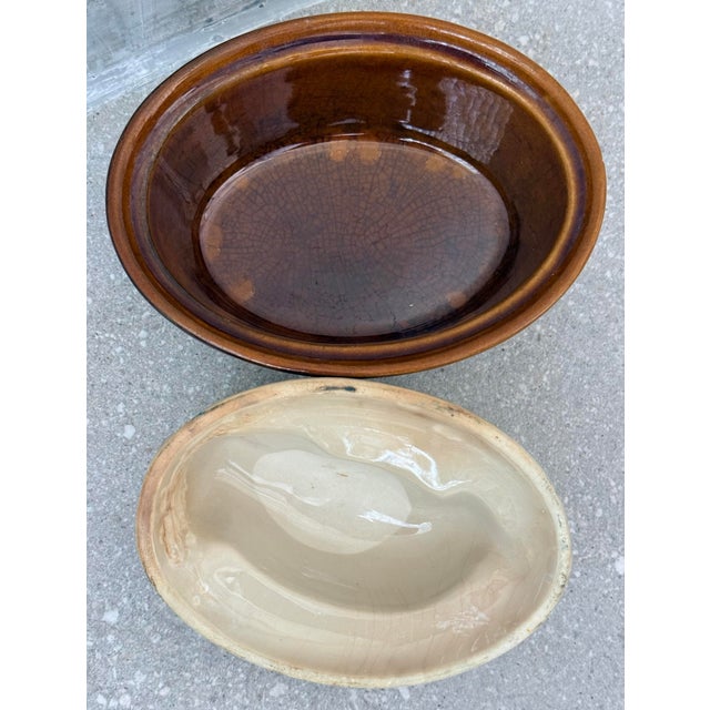 Ceramic Portuguese Pottery Majolica Pig Pâté Tureen, Casserole in the Style of Secla- Circa 1950 For Sale - Image 7 of 12