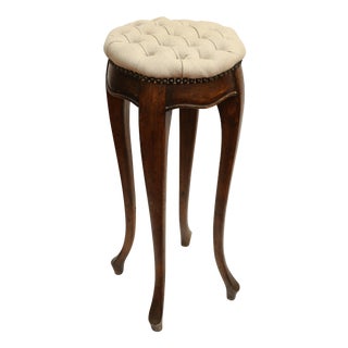 Country French Pedestal Stool For Sale