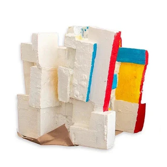 Domenick Capobianco American, 1928 - City Model Styrofoam, mixed media Stamped "Domenick Capobianco Studio 13.75 x 14.75 x...