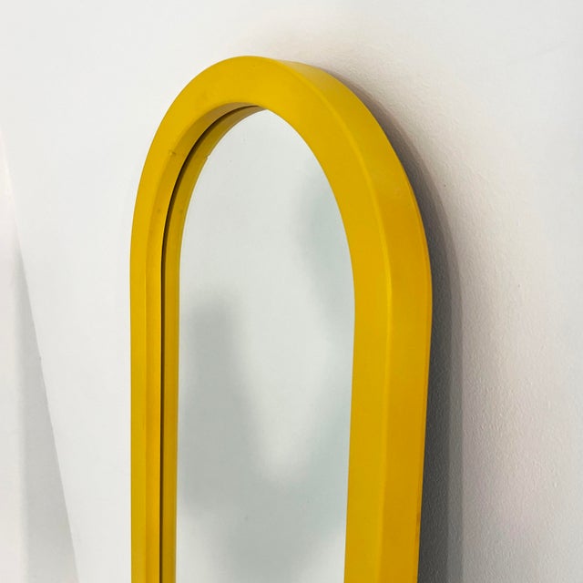 Kartell Yellow Frame Mirror by Anna Castelli Ferrieri for Kartell, 1980s For Sale - Image 4 of 8
