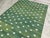 Green Handmade Cotton Fleur Rug, Forest Green and White Dhurrie - 14'x16' For Sale - Image 8 of 16