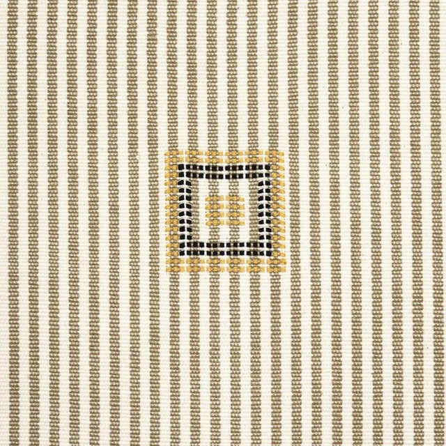 Rustic European Schumacher x A Rum Fellow Ribbon Ii Fabric in Oregano For Sale - Image 3 of 4