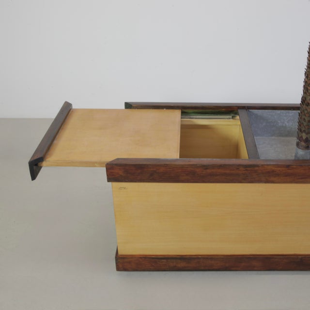 Vintage Italian Brass Palm Tree Lamp by Sergio Buzzi, 1960s For Sale - Image 4 of 10