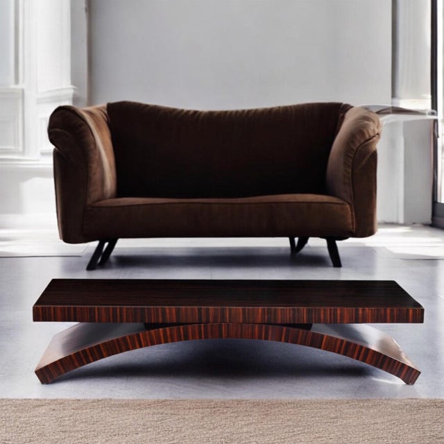 Early 21st Century Boiler Domicile Macassar Ebony Arch Coffee Table by Michael Vanderbyl For Sale - Image 5 of 10
