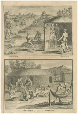 Funeral Ceremonies of the Orinoco and Brazilian Indigenous Peoples, 1734, Paper