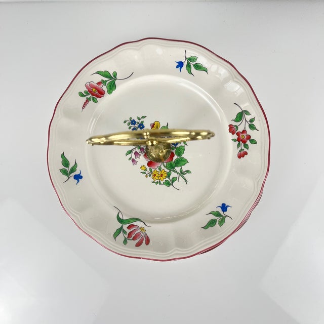 Réverbère 2-Tiered Serving Tray from KG Lunéville, 1950s For Sale - Image 3 of 9