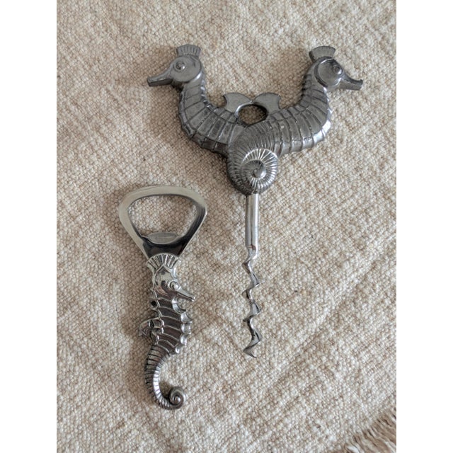 Pewter Seahorse Bottle Openers by Just Andersen, 1930s, Set of 2 For Sale - Image 11 of 11