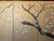Goldenrod 1950-1960s Shōwa Era Japanese Painted Silk Byobu Screen "Blossoming Sakura" For Sale - Image 8 of 18