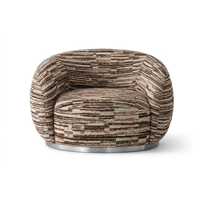 Textile Tregua Swivel Chair by Moanne For Sale - Image 7 of 7