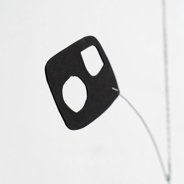 Black French Artist, Enchanting Dynamics: Iron and Foam Kinetic Sculpture Black in Play, 1990s, Metal For Sale - Image 8 of 15