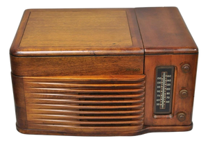 Antique Philco Tube Radio Table Record Player Mahogany Case Model 46-1203