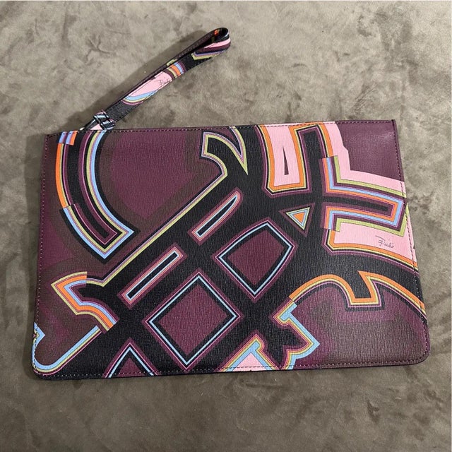 21st Century Multicolored Geometric Pochette by Emilio Pucci For Sale - Image 11 of 11