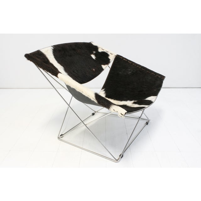 Artifort F675 Butterfly Chair in Cowhide by Pierre Paulin for Artifort For Sale - Image 4 of 13