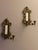 Metal Antique Brass Sconces with Mirrors, 1880, Set of 2 For Sale - Image 7 of 9
