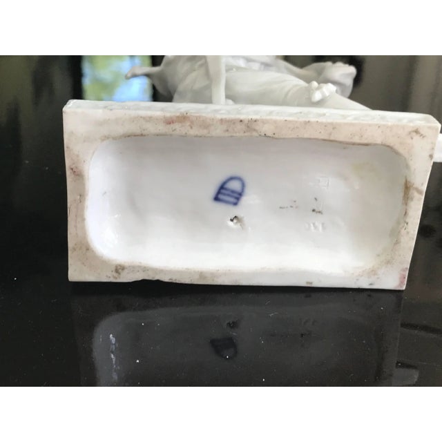 White Porcelain Sculptures - a Pair For Sale - Image 8 of 9