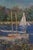 Claude Monet Seine at Argenteuil Basin 1874 Sailboats Lithograph Print 31" For Sale - Image 6 of 10
