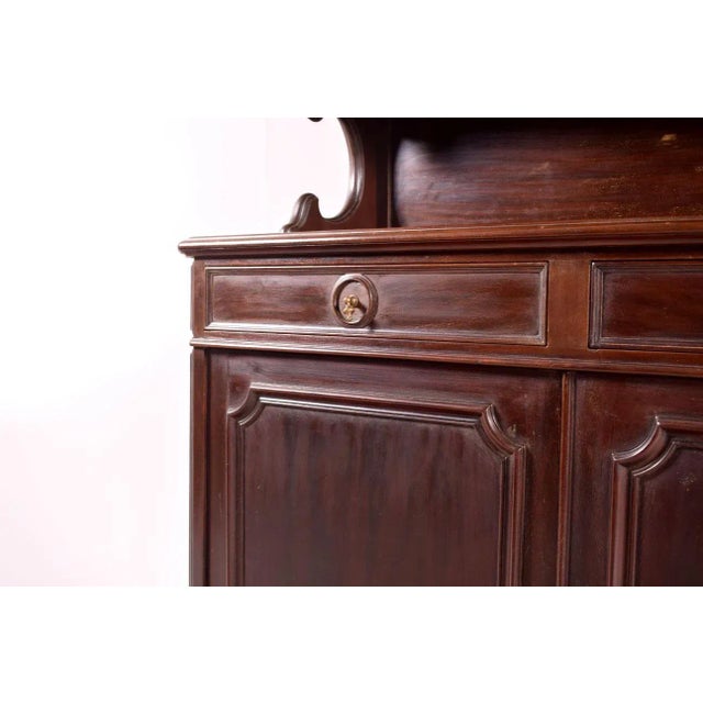 Antique Victorian Mahogany Sideboard, 1890s For Sale - Image 4 of 7