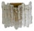 Soria Ice Glass Wall Lamp from Kalmar Franken Kg, 1960s For Sale