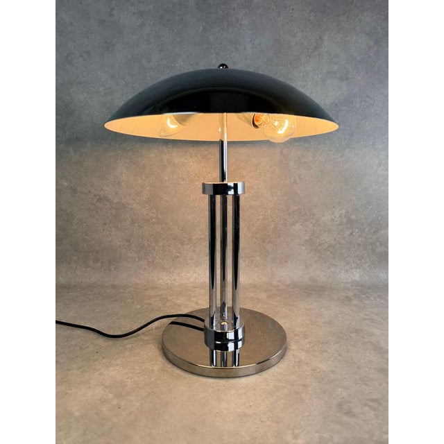 Space Age Chrome Mushroom Table Lamp, 1970s For Sale - Image 4 of 10