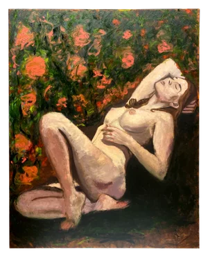 Nude Woman in Flowers