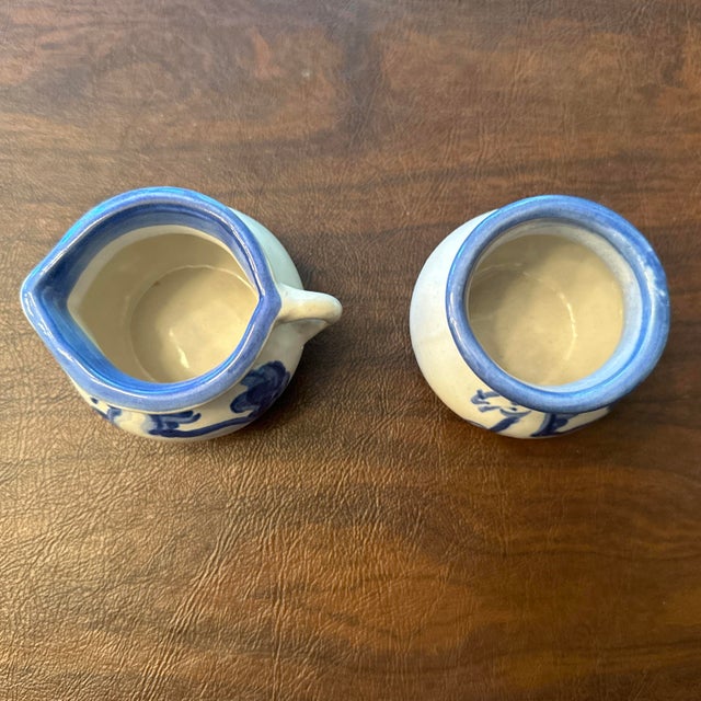 1970s. Hadley Pottery Mini Sugar & Creamer- 2 Pieces For Sale - Image 9 of 10