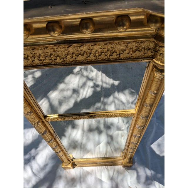 Gold 19th Century Gilded Pier Mirror For Sale - Image 8 of 10