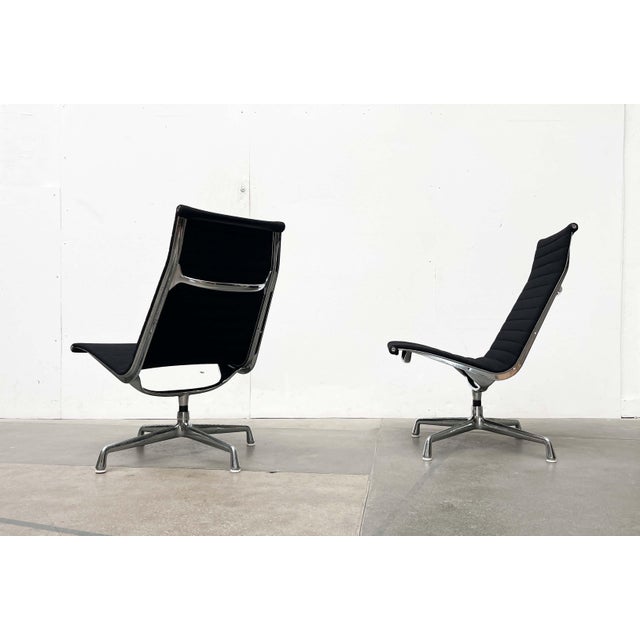 Mid-Century Modern EA 116 Aluminium Swivel Lounge Chairs by Charles & Ray Eames for Herman Miller / Vitra, 1960s, Set of 2 For Sale - Image 15 of 18