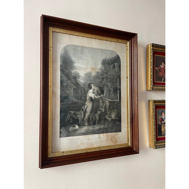 19th Century Gilt Walnut Frame with C. 1872 Etching The Old Oaken Bucket Artist: John Chester Buttre (American, 1821–1893)...